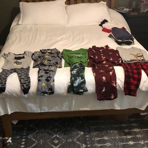 5 pairs of 3T boys pajamas| various brands